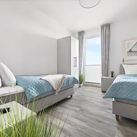 Apartment Beachwavefour- 2og, Meerblick, Balkon, Kamin, Sauna