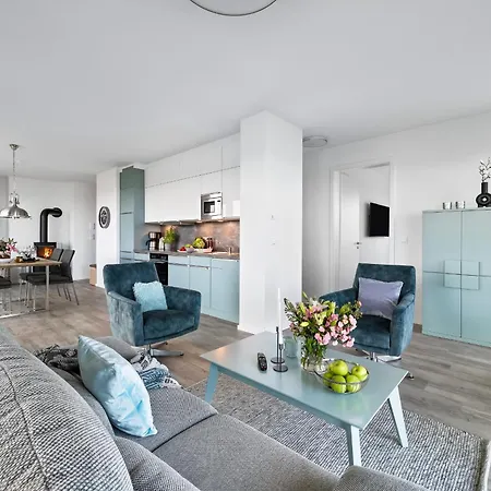 Beachwavefour- 2og, Meerblick, Balkon, Kamin, Sauna Apartment