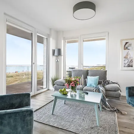 Beachwavefour- 2og, Meerblick, Balkon, Kamin, Sauna Apartment Olpenitz